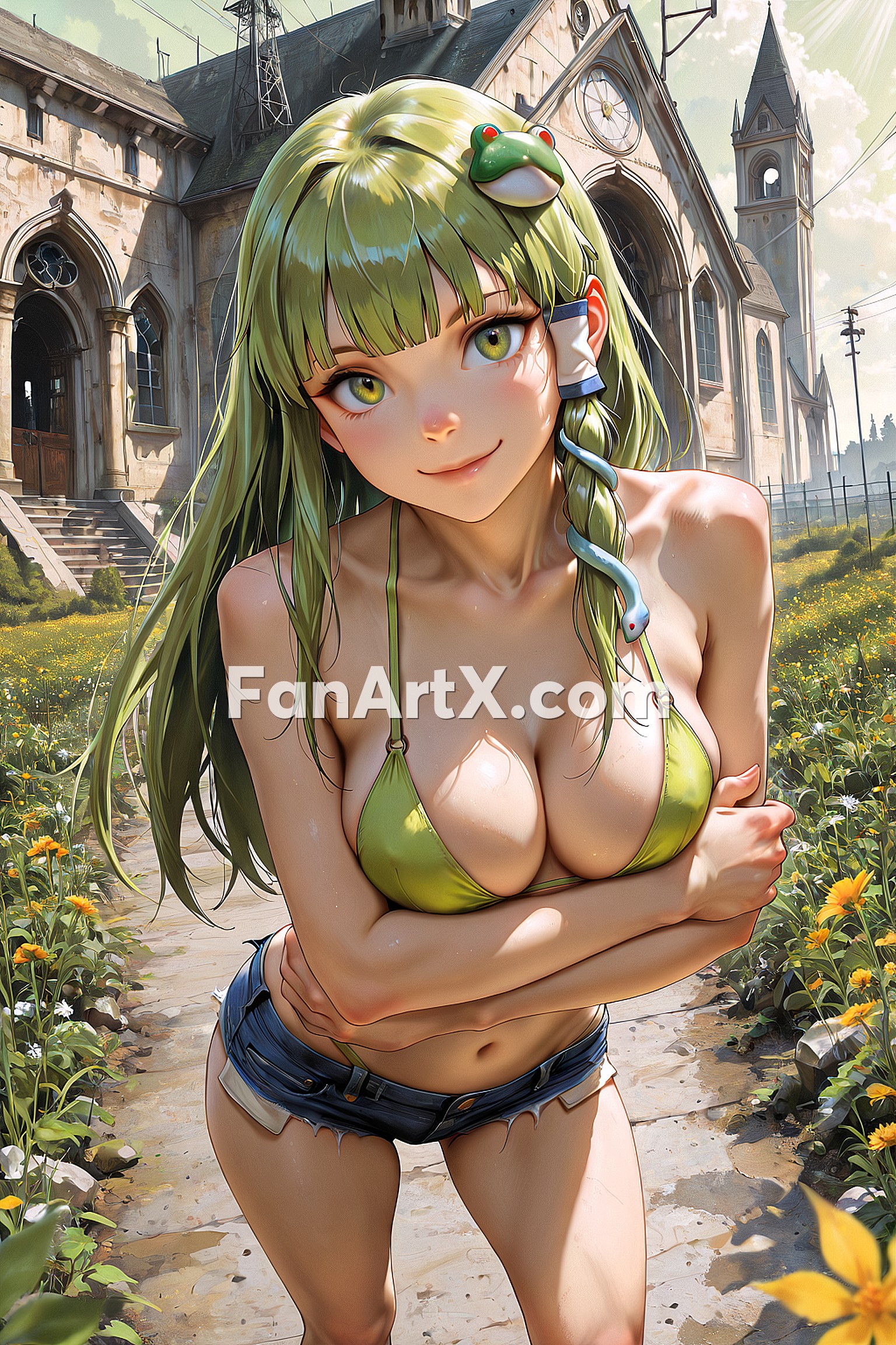 Kochiya Sanae Touhou project Fanart 1971716
